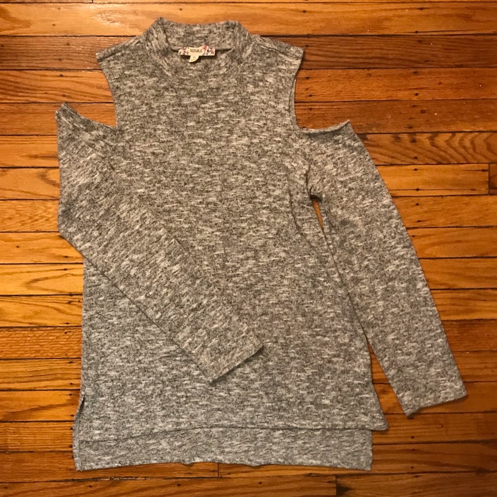 Pink Republic Cold Shoulder Sweater